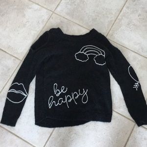 Black sweater from justice girls size 12